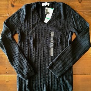NWT Jones New York Sport Sweater - Black, Size L